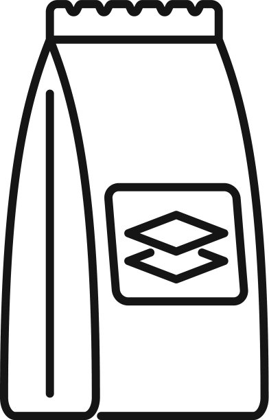 瓷砖胶袋图标轮廓风格图片下载