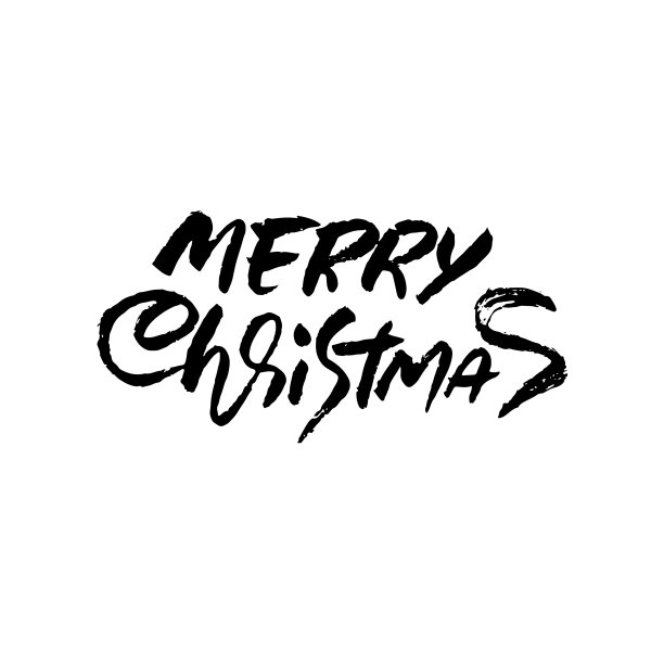 手绘短语圣诞快乐图片下载