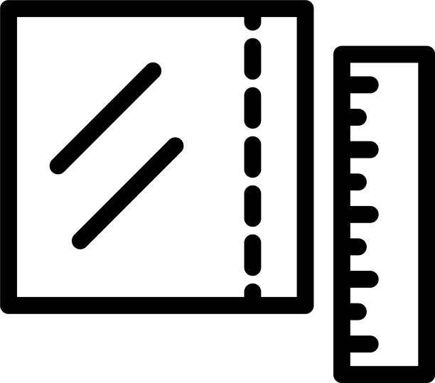 纺织品测量图标轮廓样式图片下载