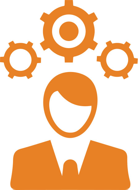 工作负担图标橙色图片下载