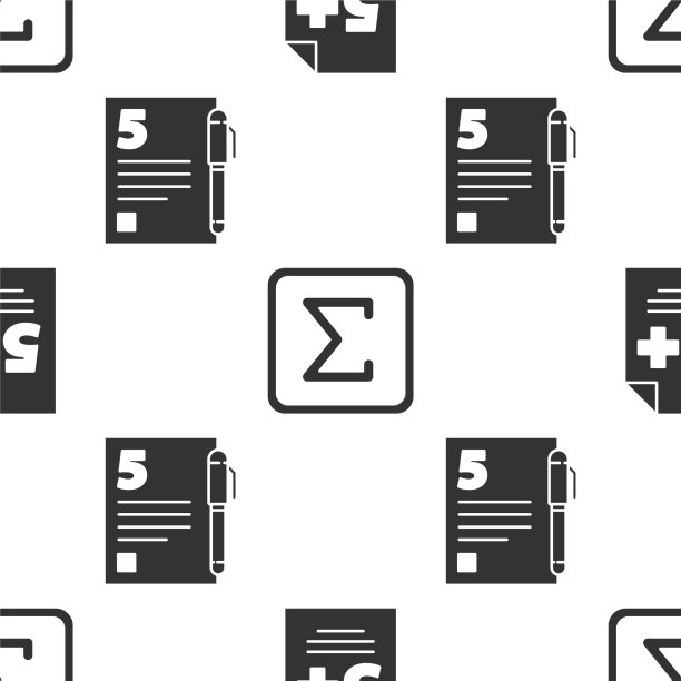 设置测试或考试表sigma符号和测试或图片下载