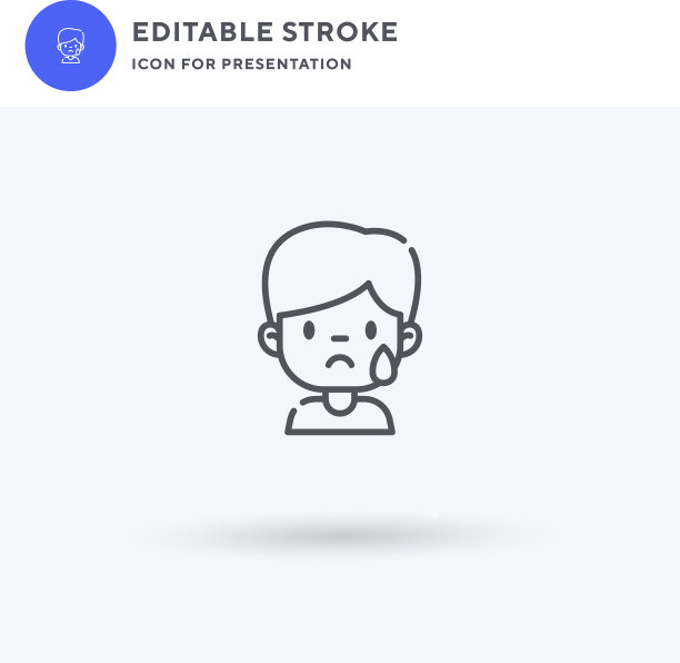 哭图标填平符号实象形文字图片下载