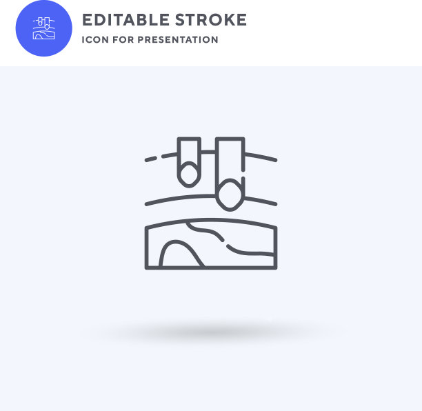 重力图标填充平面标志固体图片下载