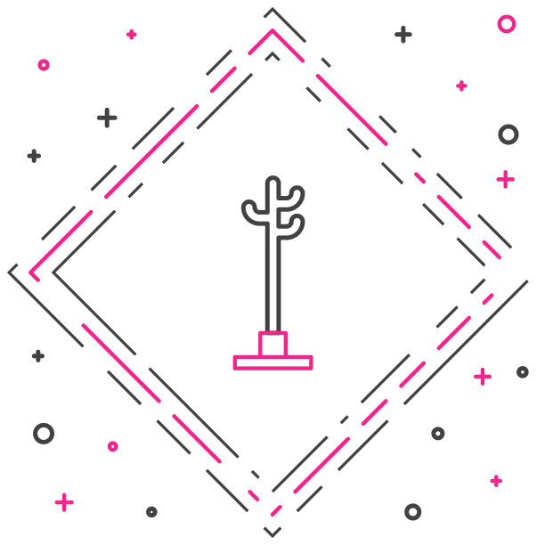 线外套站图标孤立在白色背景图片下载