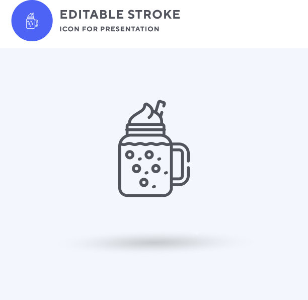 巧克力图标填充平面标志固体图片下载