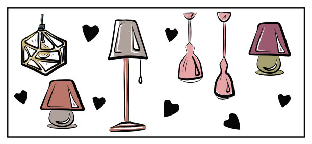 灯具、吊灯、家具和家居用品图片下载