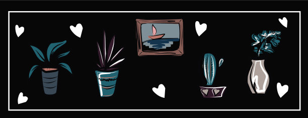 花盆里的花画家居用品图片下载