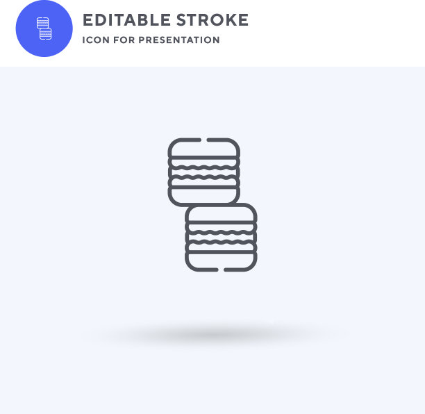 马卡龙图标填充平面符号固体图片下载