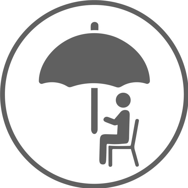 退休保险图标灰色颜色图片下载