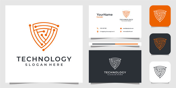 现代科技图形标志设计图片下载