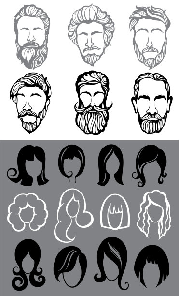 设置不同的男性和女性图标图片下载