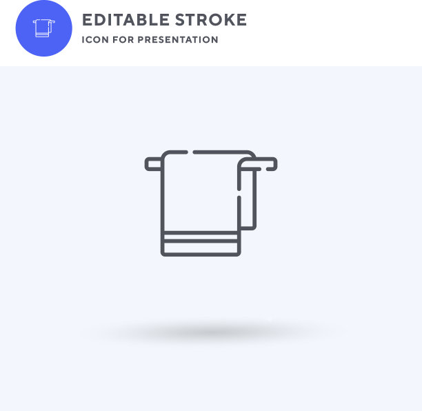 毛巾图标填平标志实图片下载