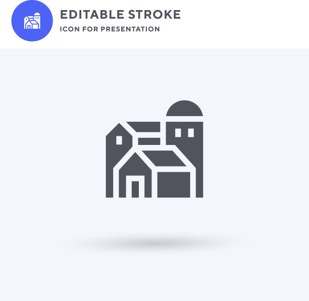 村里的图标填平了实心标志图片下载