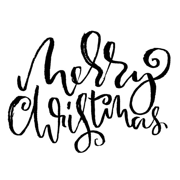 手绘短语圣诞快乐图片下载
