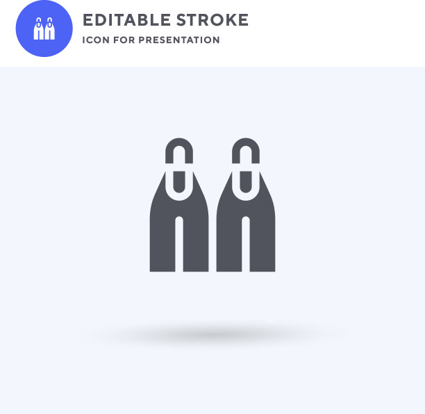 鳍形图标填充平面标志固体图片下载