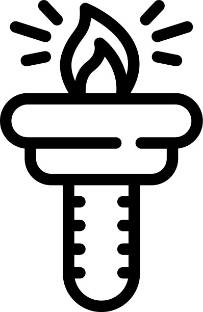 职业火炬图标轮廓风格图片下载