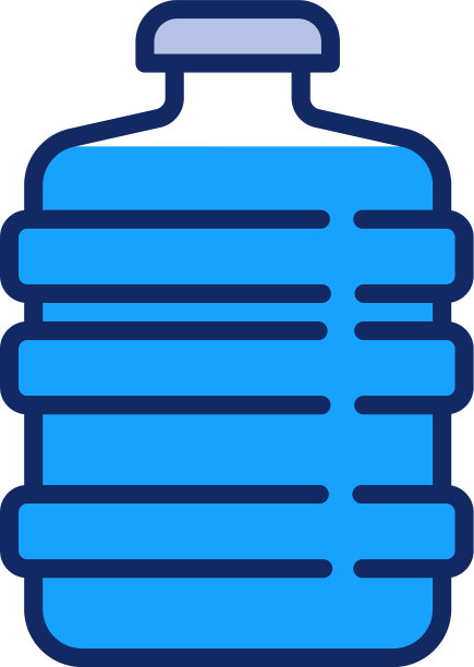 过滤水瓶图标轮廓风格图片下载