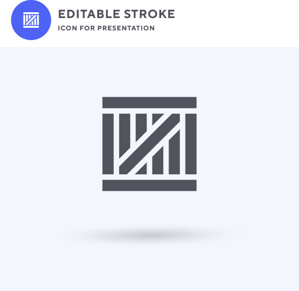 方框图标填充平面符号实心象形文字图片下载