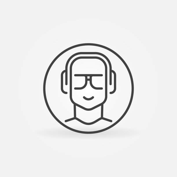 戴着耳机的人在圈里直线绕图片下载