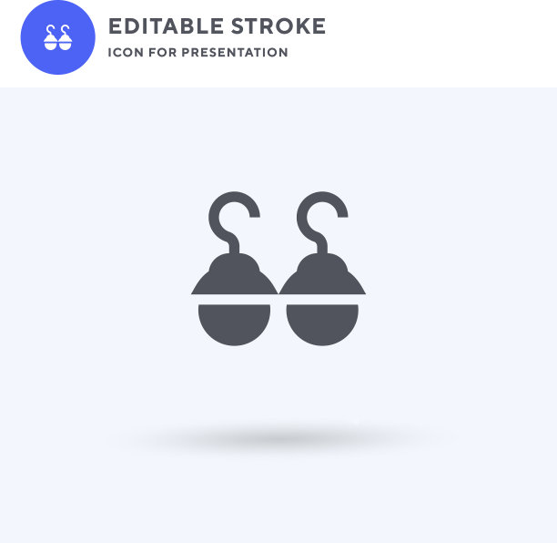 耳环图标填平标志实图片下载