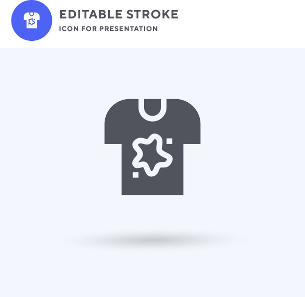 t恤图标填充平面标志实心图片下载