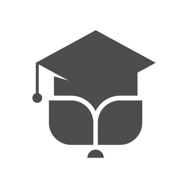 教育标志用树叶设计教育图标图片下载