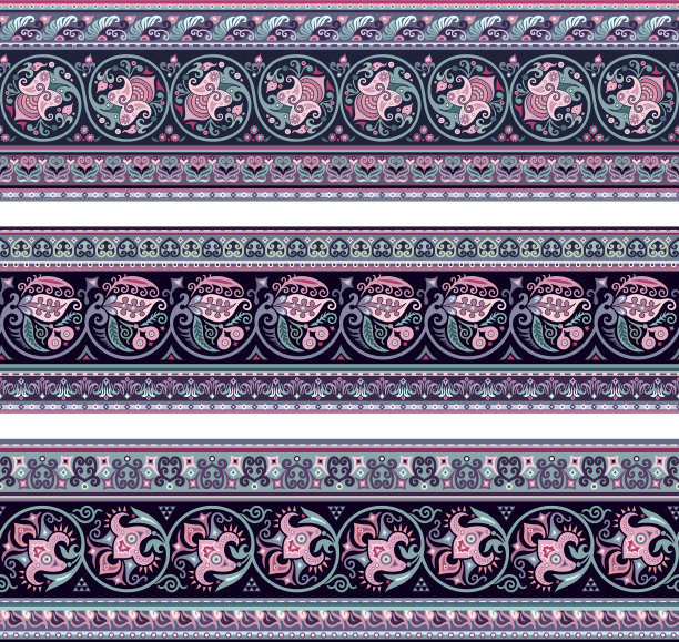 抽象民族条纹装饰边框设置图片下载