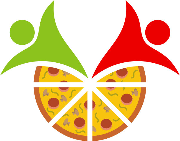 披萨标志用人的概念设计披萨图标图片下载