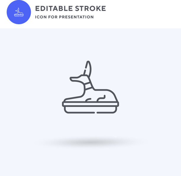 阿努比斯图标填充平坦固体标志图片下载