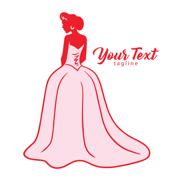 婚纱婚纱时尚服饰精品logo设计图片下载