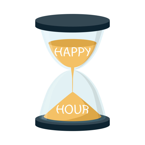 图标快乐小时闹钟概念图片下载