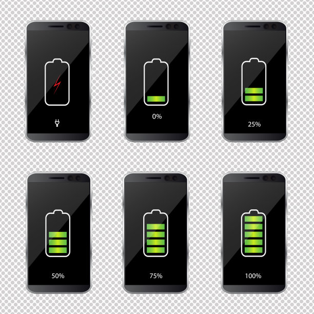 电池充电状态指示灯图标设置图片下载