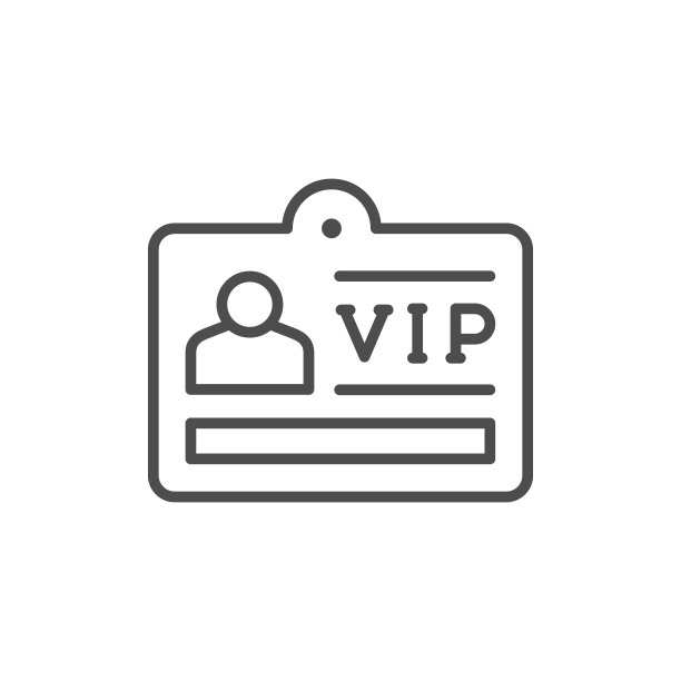 VIP卡线轮廓图标图片下载