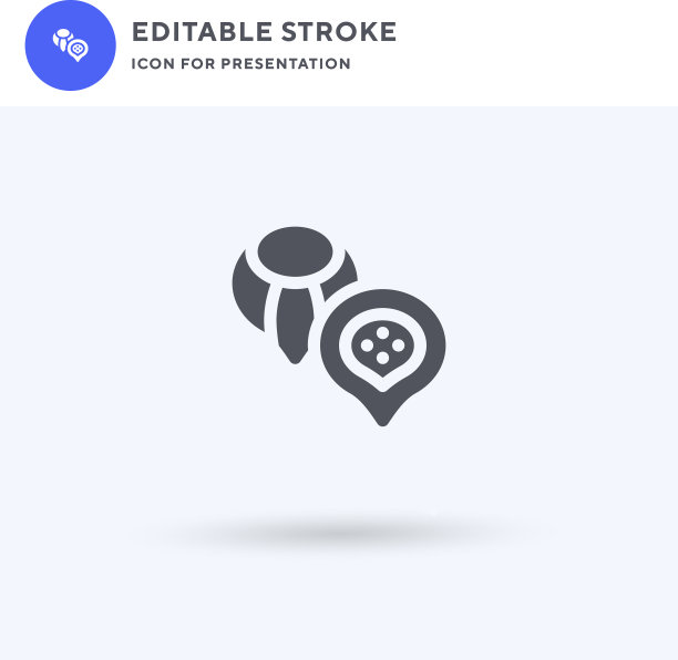 栗色图标填充了平坦实心标志图片下载