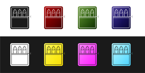 设置罐头鱼图标隔离在黑色和白色图片下载