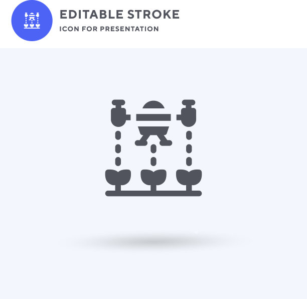 灌溉图标填平实标志图片下载