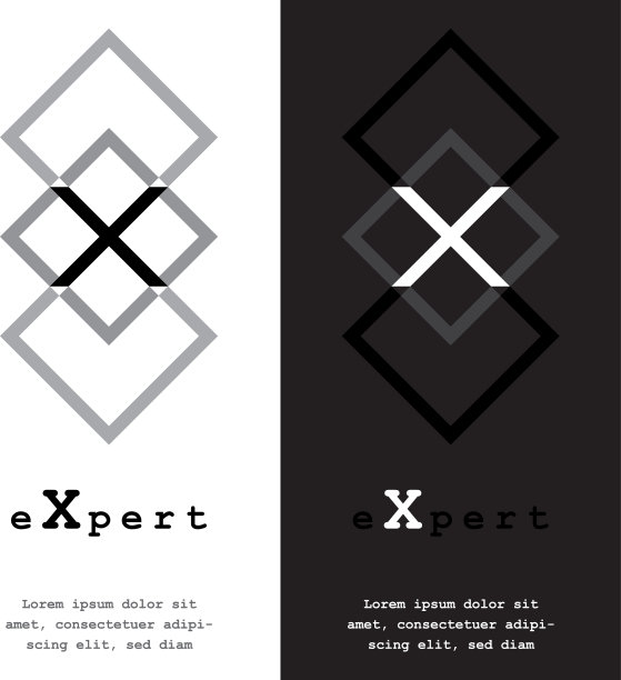 字母x标志设计图片下载