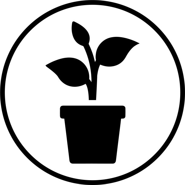 树种植园图标黑色颜色图片下载