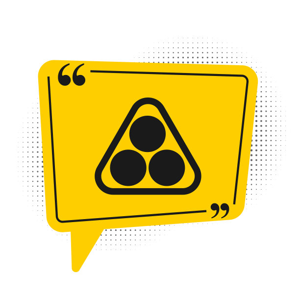 黑色台球中有一个三角形的架子图标图片下载