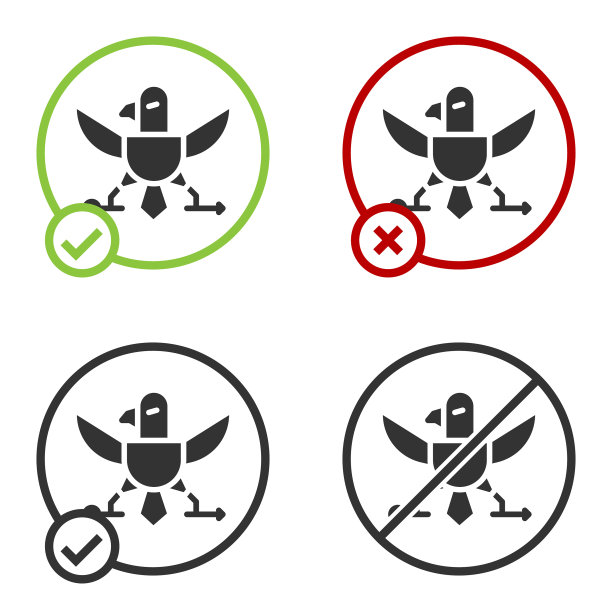 黑鹰图标孤立在白色背景图片下载