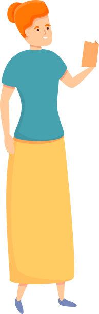 女人读城市指南图标卡通风格图片下载