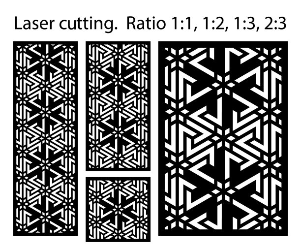 阿拉伯式面板激光切割模板图片下载