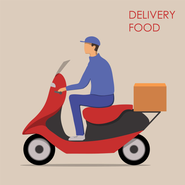 发货快递在手套与盒子图片下载