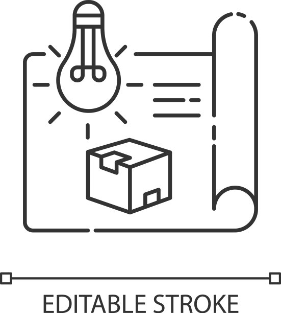 产品概念像素完美线性图标图片下载