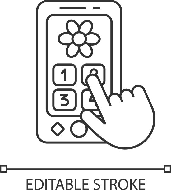 Playphone像素完美的线性图标图片下载