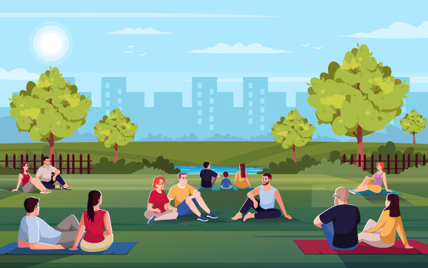 市区公园半单位图片下载