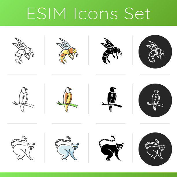 野生动物图标设置图片下载