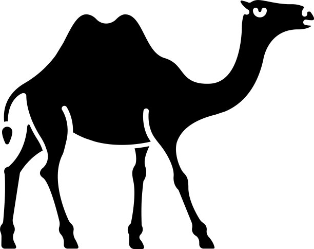 驼色黑色字形图标图片下载