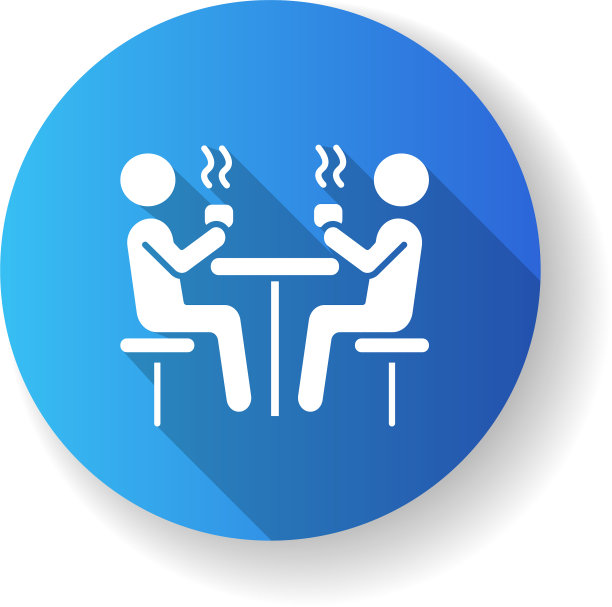 餐厅平面设计长影字形图标图片下载