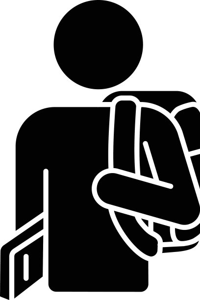 新生黑色字形图标图片下载